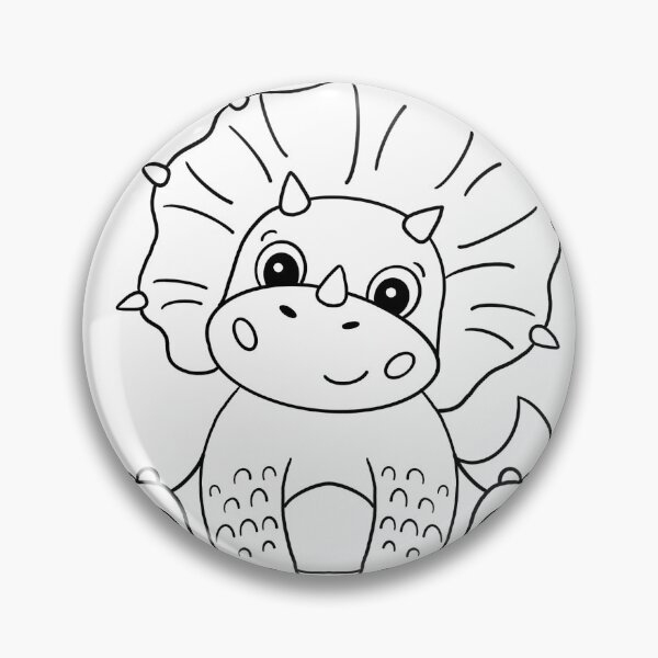 Item preview, Colorless Triceratops designed and sold by Zoo-by-AJ.