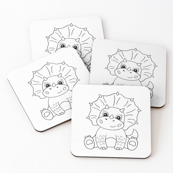 Item preview, Colorless Triceratops designed and sold by Zoo-by-AJ.