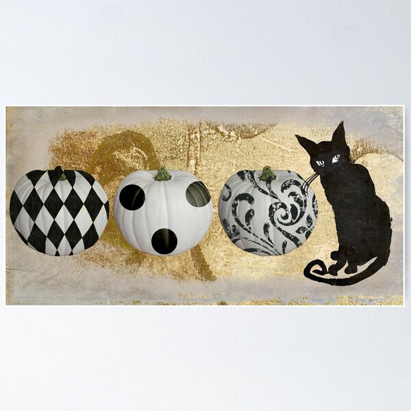 Item preview, Bad Cat Halloween Horiz designed and sold by Sasha Art Gallery.