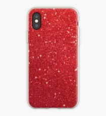 Soft Red Glittery Princess Valentine Bling Glitter Sparkles iPhone Case