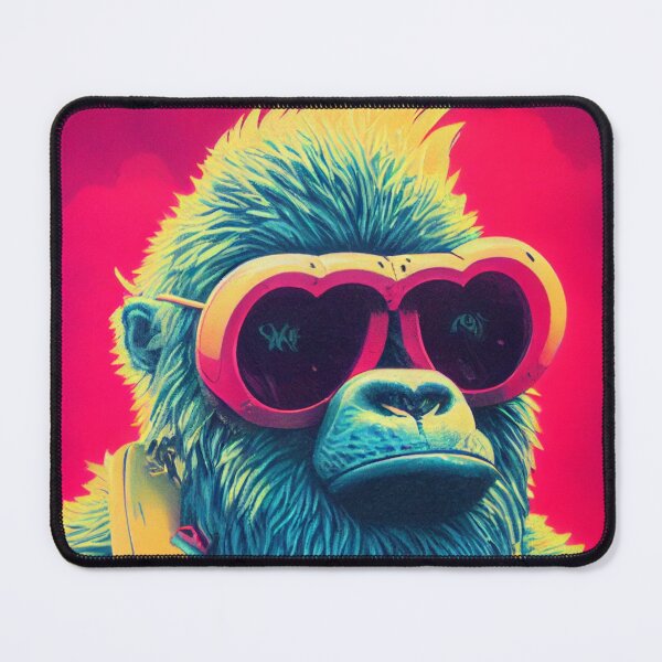 Item preview, Monkey wearing waistcoat and glasses designed and sold by keyd-studio.