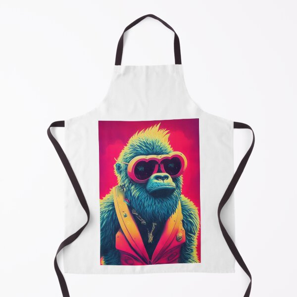 Item preview, Monkey wearing waistcoat and glasses designed and sold by keyd-studio.