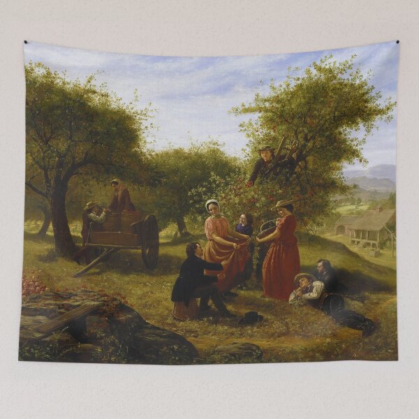 Item preview, Apple Gathering by Jerome Thompson (1856) designed and sold by allhistory.