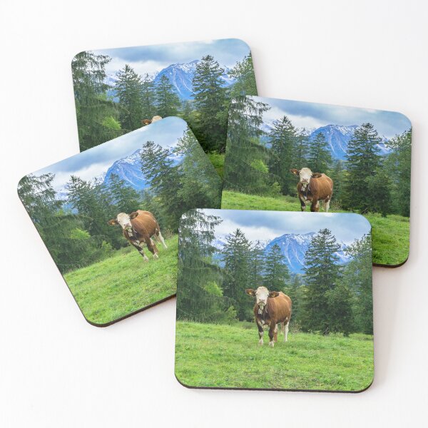 Item preview, Cute cow in the Alps - Bavaria, Germany designed and sold by MarionsArt.
