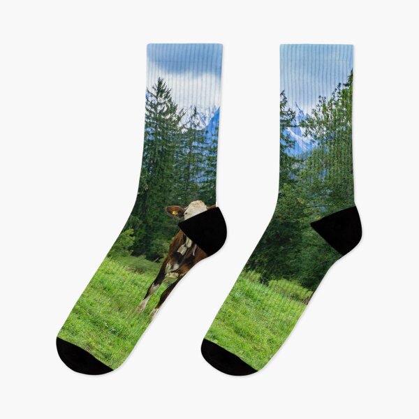 Item preview, Cute cow in the Alps - Bavaria, Germany designed and sold by MarionsArt.