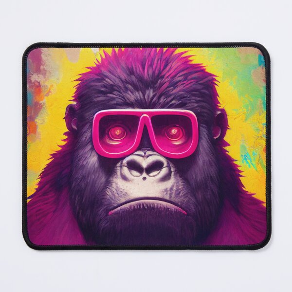 Item preview, monkey wearing pink glasses designed and sold by keyd-studio.