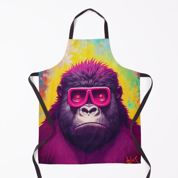 Item preview, monkey wearing pink glasses designed and sold by keyd-studio.
