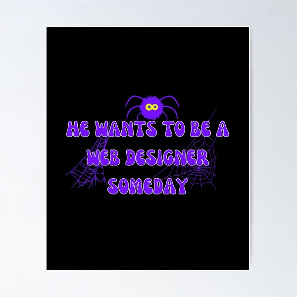Item preview, Spider Web Designer Funny Statement designed and sold by Wehavefun.