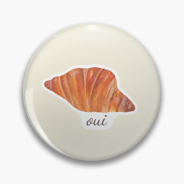 Item preview, Watercolor croissant sticker designed and sold by JaneVirak.