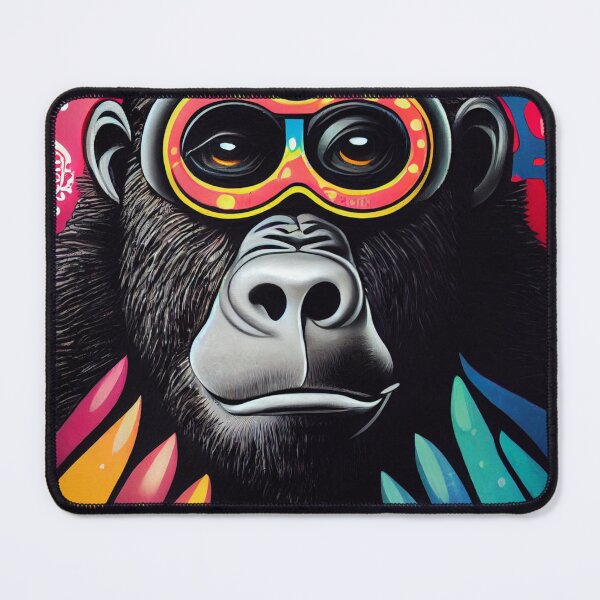 Item preview, Monkey wearing glasses colorful designed and sold by keyd-studio.