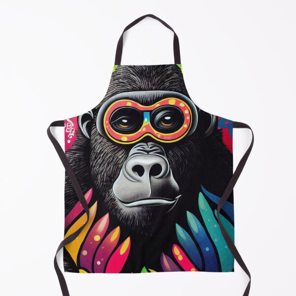 Item preview, Monkey wearing glasses colorful designed and sold by keyd-studio.