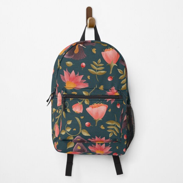 Item preview, Romantic floral pattern with moth, butterfly and beetle designed and sold by hilledesign.