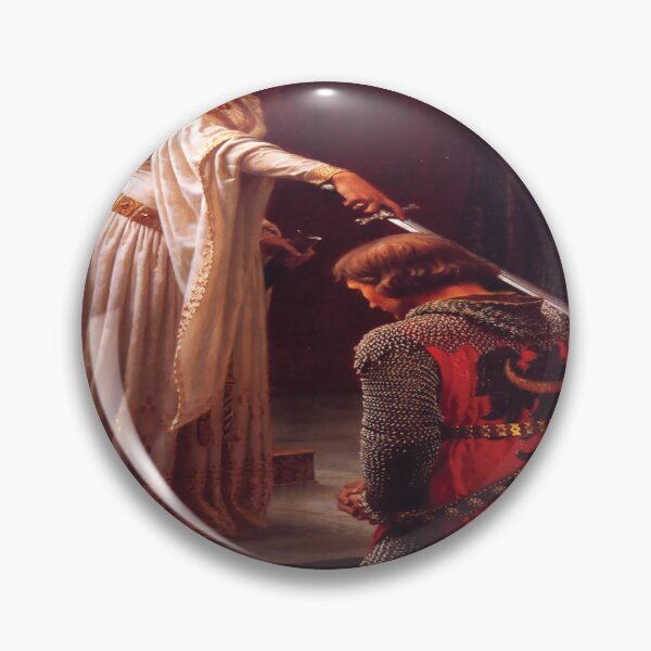 Item preview, Accolade by Edmund Blair Leighton Medieval Knight Sword and Lady designed and sold by beoverpowered.