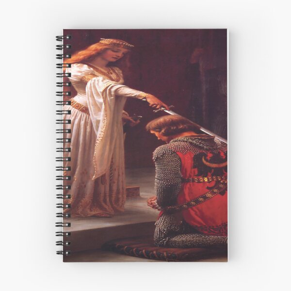 Item preview, Accolade by Edmund Blair Leighton Medieval Knight Sword and Lady designed and sold by beoverpowered.