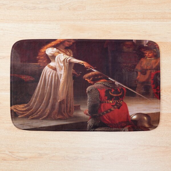 Item preview, Accolade by Edmund Blair Leighton Medieval Knight Sword and Lady designed and sold by beoverpowered.