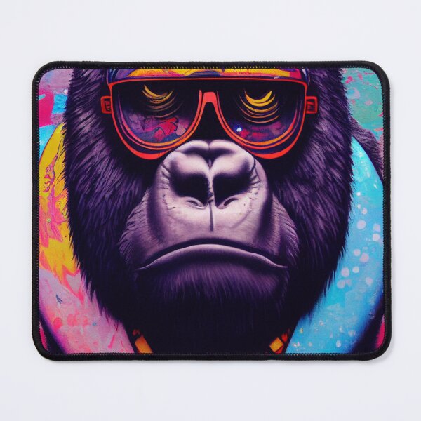 Item preview, Monkey wearing glasses street art designed and sold by keyd-studio.