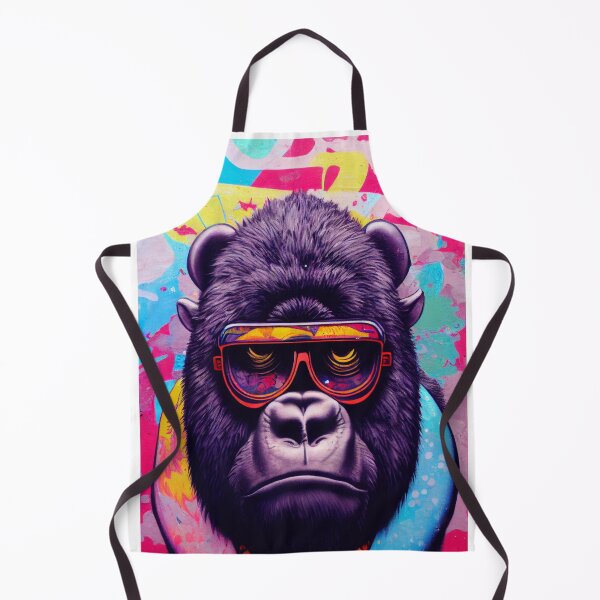 Item preview, Monkey wearing glasses street art designed and sold by keyd-studio.