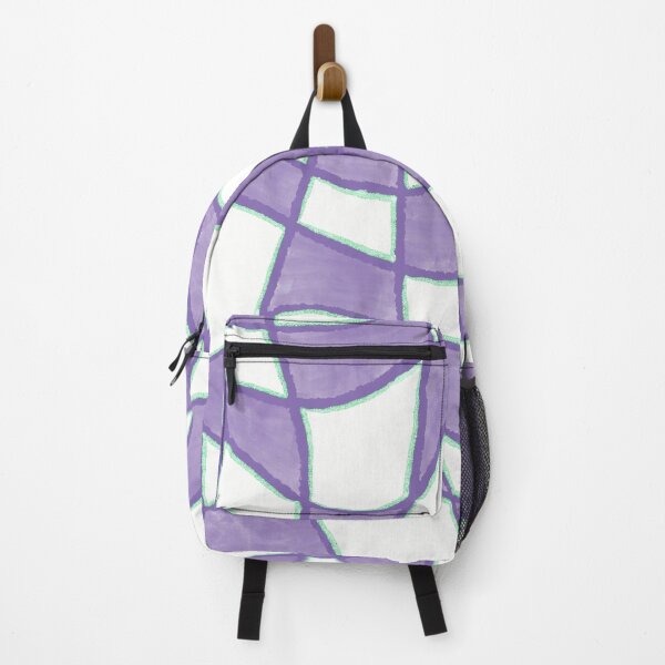 Item preview, Purple and White Wavy Checkered Pattern with Metallic Accents  designed and sold by dKarthdesign.