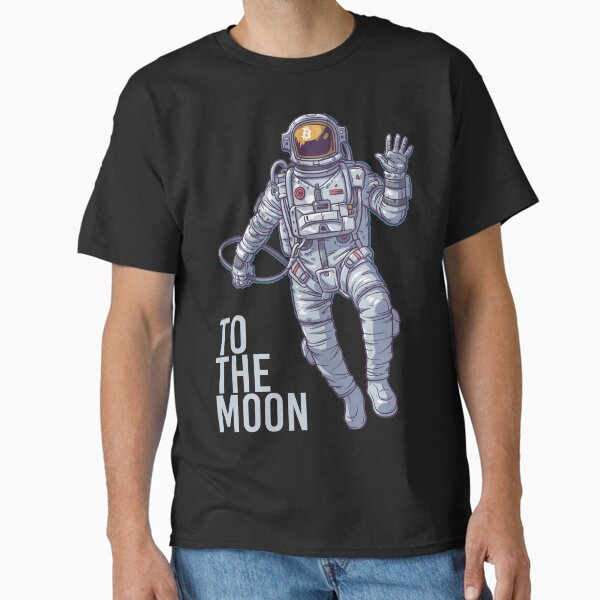 Artikel-Vorschau von Bitcoin Astronaut zum Mond - Light Text, designt und verkauft von FiveThirtyOne.