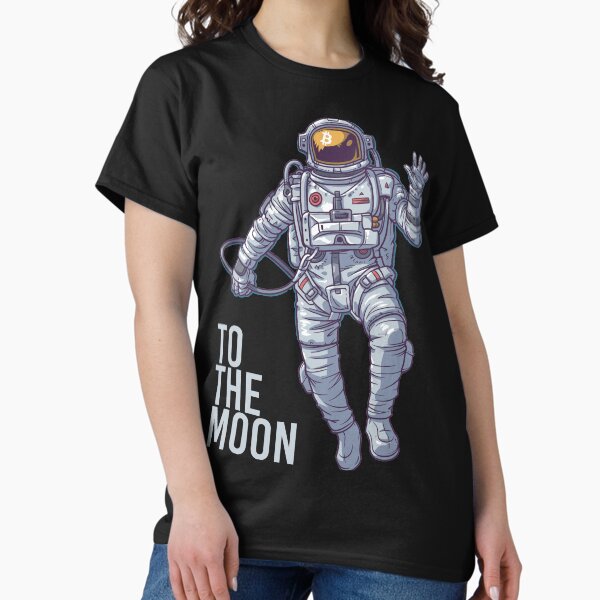 Artikel-Vorschau von Bitcoin Astronaut zum Mond - Light Text, designt und verkauft von FiveThirtyOne.