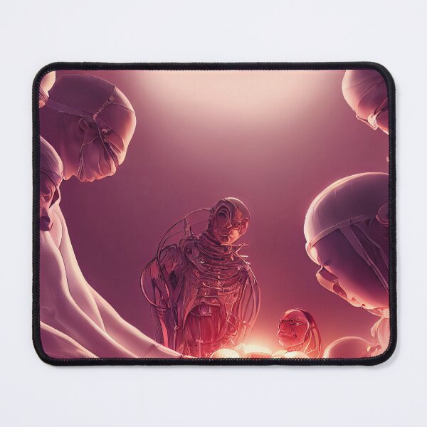 Item preview, Cyborg in surgery, fun card, poster, wall art. designed and sold by DigitalDreamArt.