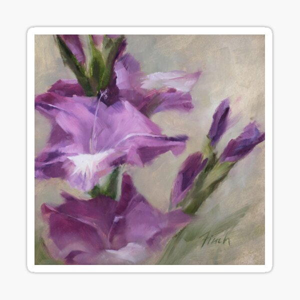 Confidence • Floral Painting by Rebecca Finch Sticker