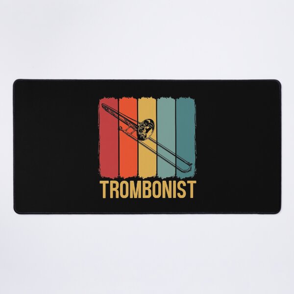 Item preview, Vintage Trombonist Retro Trombone Musician designed and sold by Abaddon-art.
