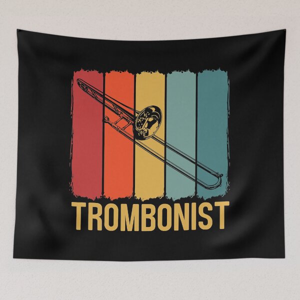 Item preview, Vintage Trombonist Retro Trombone Musician designed and sold by Abaddon-art.
