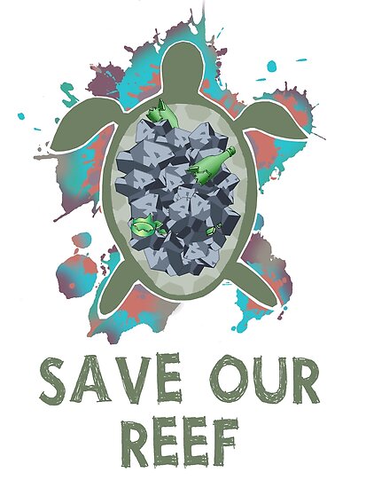 Save The Great Barrier Reef Poster By Independentsoph Redbubble