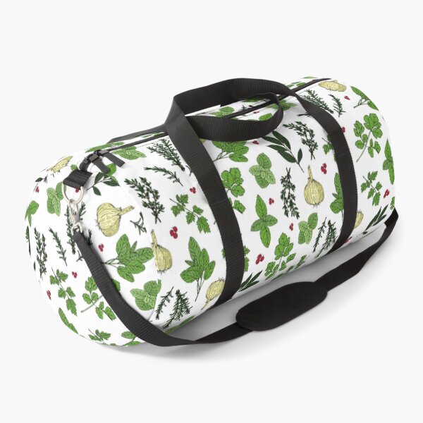 Item preview, Farmhouse Herb Garden Pattern on White designed and sold by HotHibiscus.