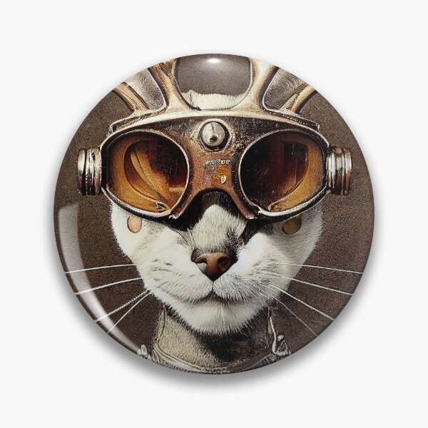 Item preview, Dieselpunk Cats #37: Wing Commander Cat designed and sold by Åveline Dvorak.