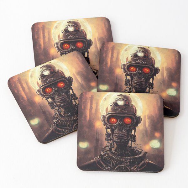 Item preview, future robo skull, steampunk designed and sold by sosdesignn.
