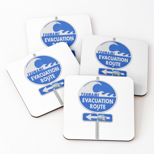 Item preview, road sign tsunami (left arrow) designed and sold by mystudiocreate.