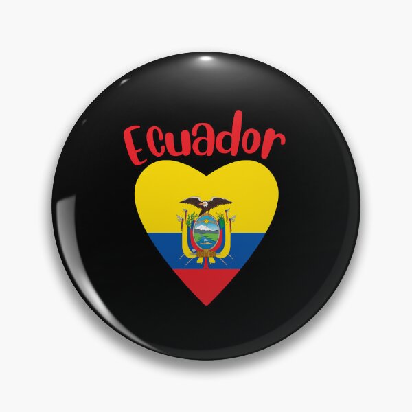 Item preview, Bandera de Ecuador en el corazón designed and sold by taniastyle.