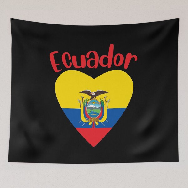 Item preview, Ecuador Flag In Heart designed and sold by taniastyle.