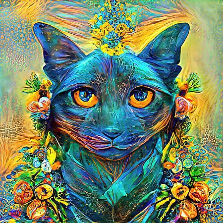 Abstract Art | Deep Style abstraction | Cat