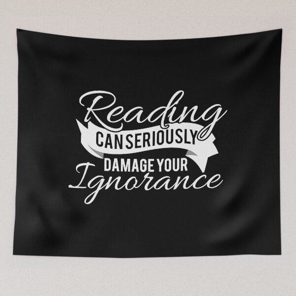 Item preview, Reading Can Seriously Damage Your Ignorance Funny Book designed and sold by ArcWarden-art.