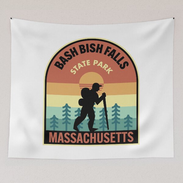 Item preview, Bash Bish Falls State Park Massachusetts Retro Hiking designed and sold by HalpinDesign.