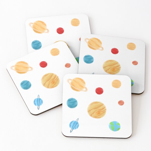 Aperçu de l'œuvre Watercolor Planets créée et vendue par 2Bearies.