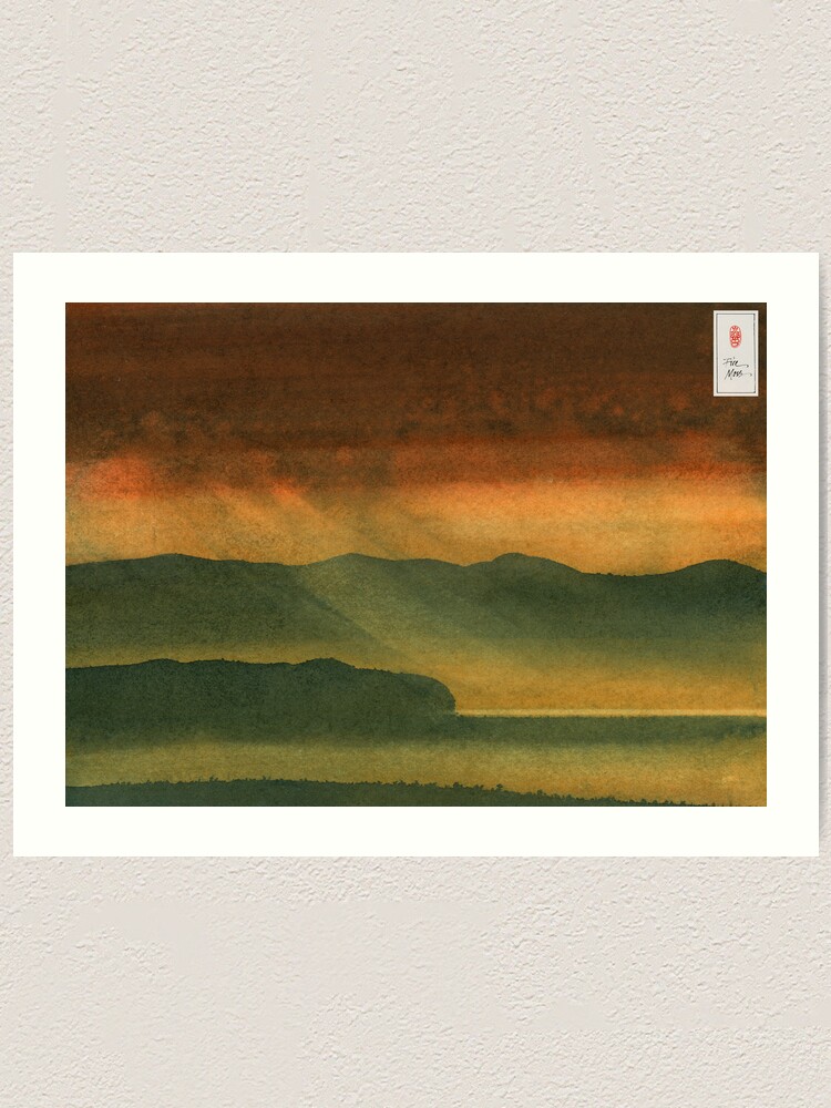 Alternate view of Autumn Valley Art Print