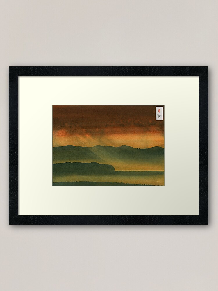 Alternate view of Autumn Valley Framed Art Print