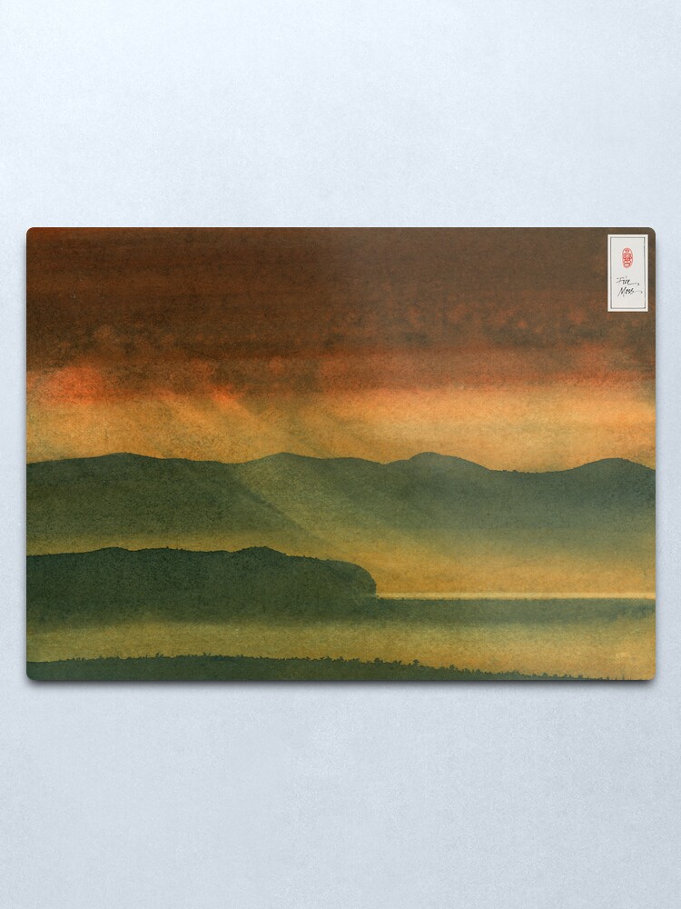Alternate view of Autumn Valley Metal Print