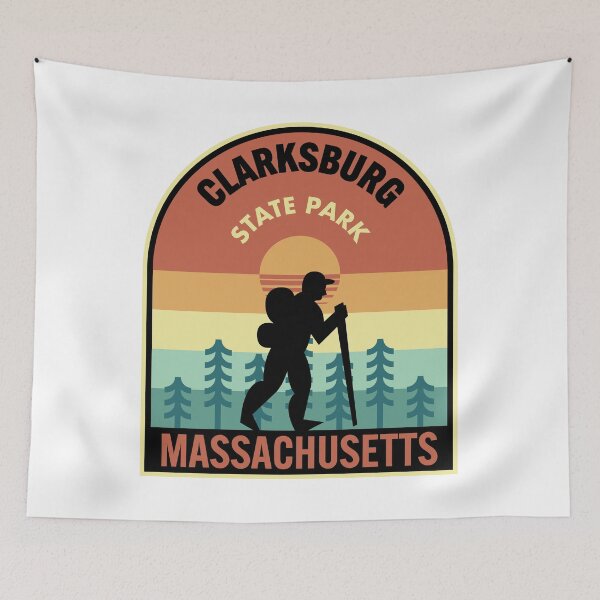 Item preview, Clarksburg State Park Massachusetts Retro Hiking designed and sold by HalpinDesign.