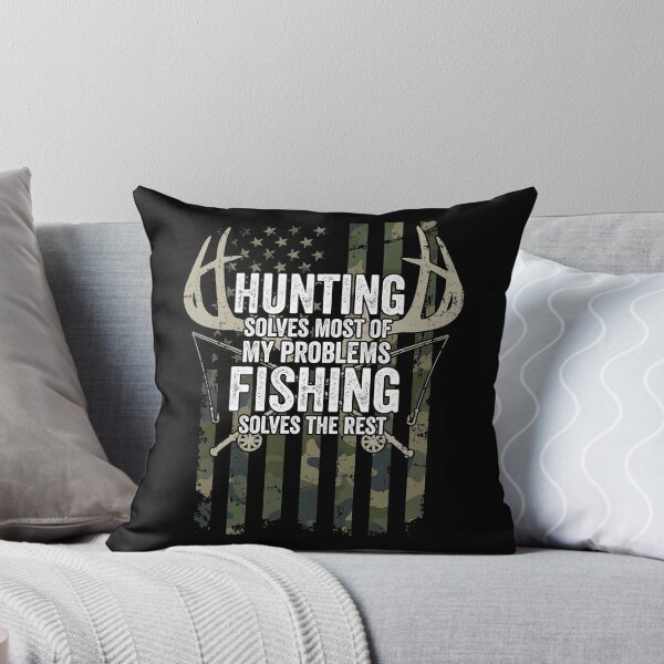 Item preview, Hunting Solves Most Of My Problems Fishing The Rest designed and sold by ArcWarden-art.
