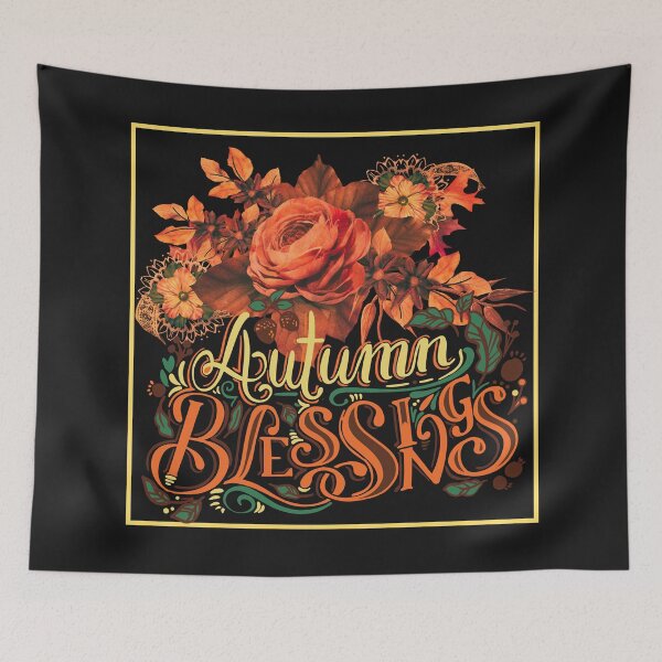 Item preview, Floral Autumn Blessings designed and sold by Lovemountain.