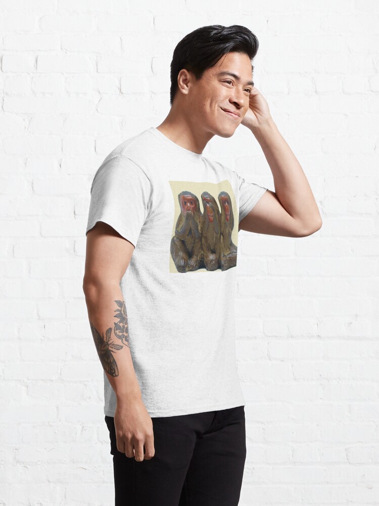 3 wise monkeys t shirt