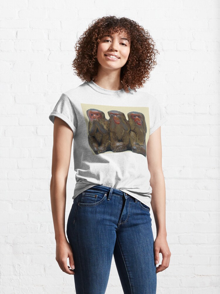 3 wise monkeys t shirt