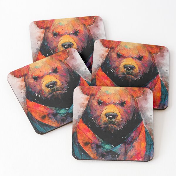 Item preview, Bear Teddy #bear animal watercolor painting designed and sold by JBJart.