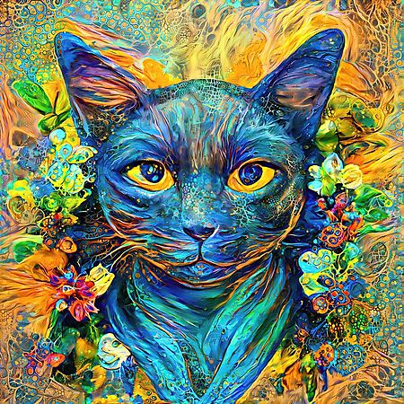 Abstract Art | Deep Style abstraction | Cat