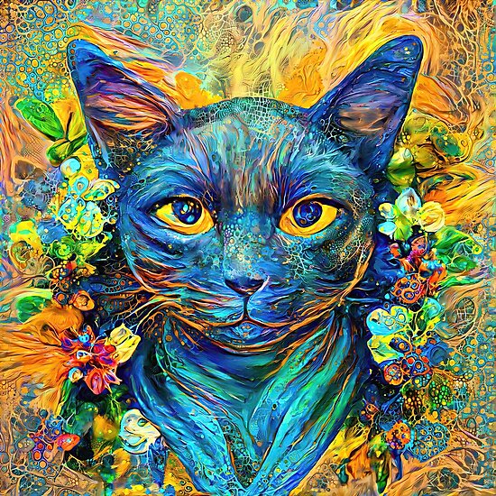 Abstract Art | Deep Style abstraction | Cat